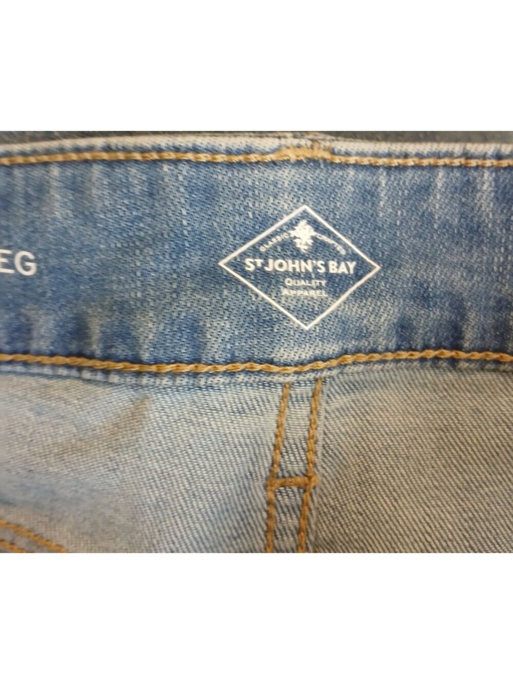 St. Johns Bay Straight Leg Womens Jeans 2P Short 26" Ins Denim New W/ Tags #I-8 - Picture 5 of 16